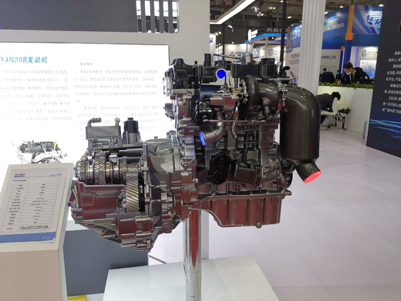 蜂巢動力HY4D24汽油機，排量1998ml